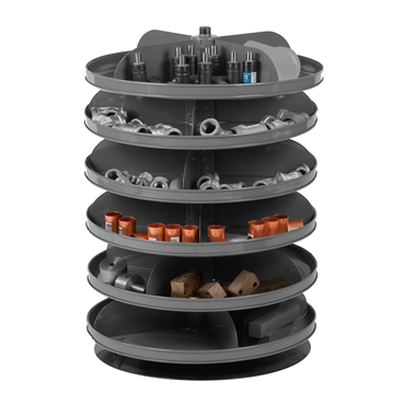 6 Shelves Steel Rotabin